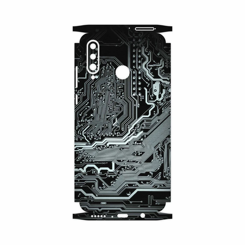 برچسب پوششی ماهوت مدل Black-Printed-Circuit-Board-FullSkin مناسب برای گوشی موبایل هوآوی P30 Lite (48 MP Camera)