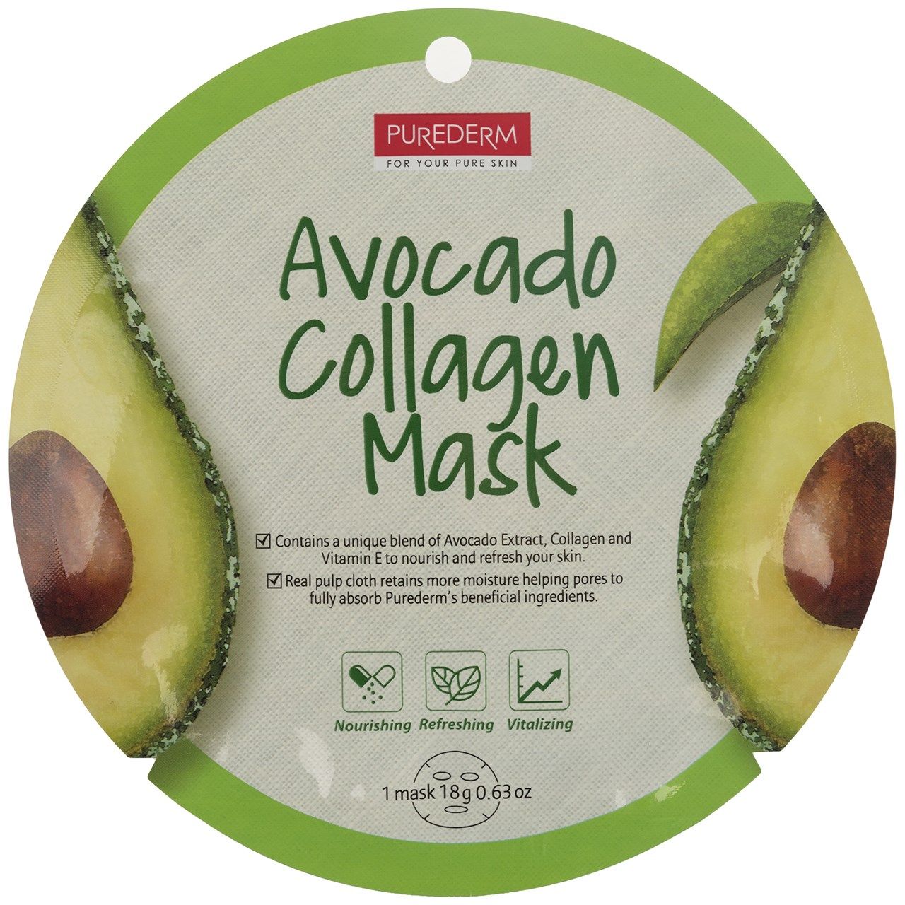 ماسک نقابی پیوردرم مدل Avocado -  - 1