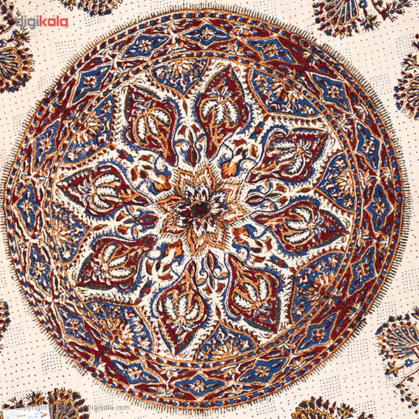 سفره قلمکار ممتاز اثر عطریان مدل دایره ای طرح 1 قطر 150 سانتی متر