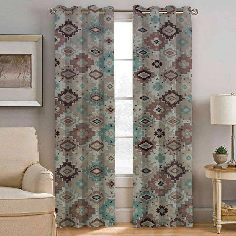 پرده سندس مدل فیروزه کد F791 سایز 190x180 سانتی متر