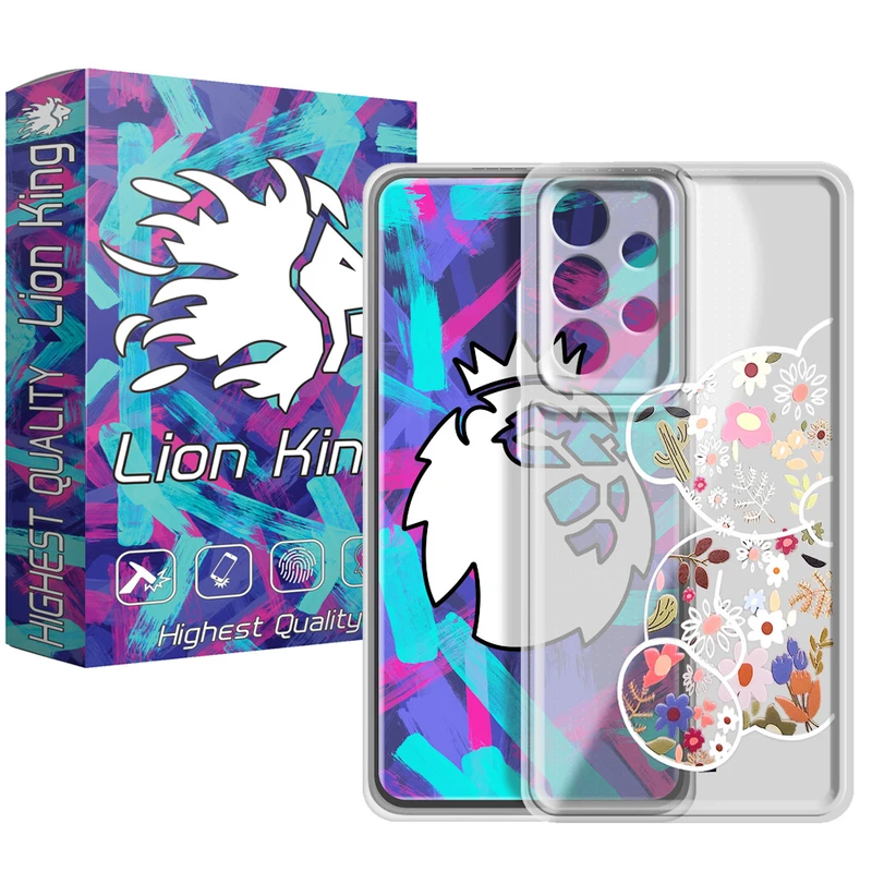  کاور لاین کینگ مدل خرس گل گلی مناسب برای گوشی موبایل سامسونگ Galaxy A13 4G