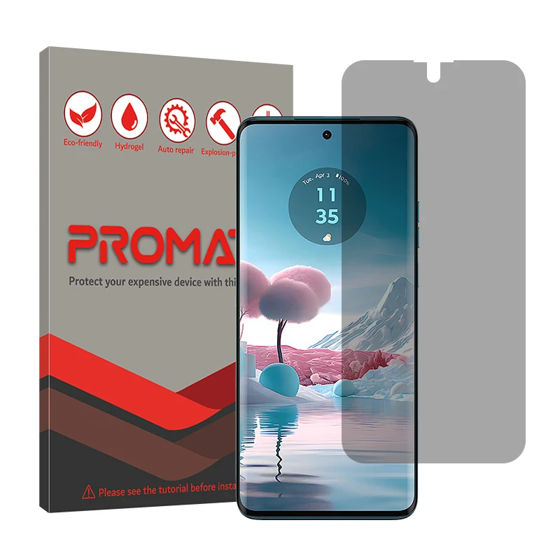 محافظ صفحه نمایش حریم شخصی پرومیت مدل Resistant مناسب برای گوشی موبایل موتورولا Edge 40 Neo