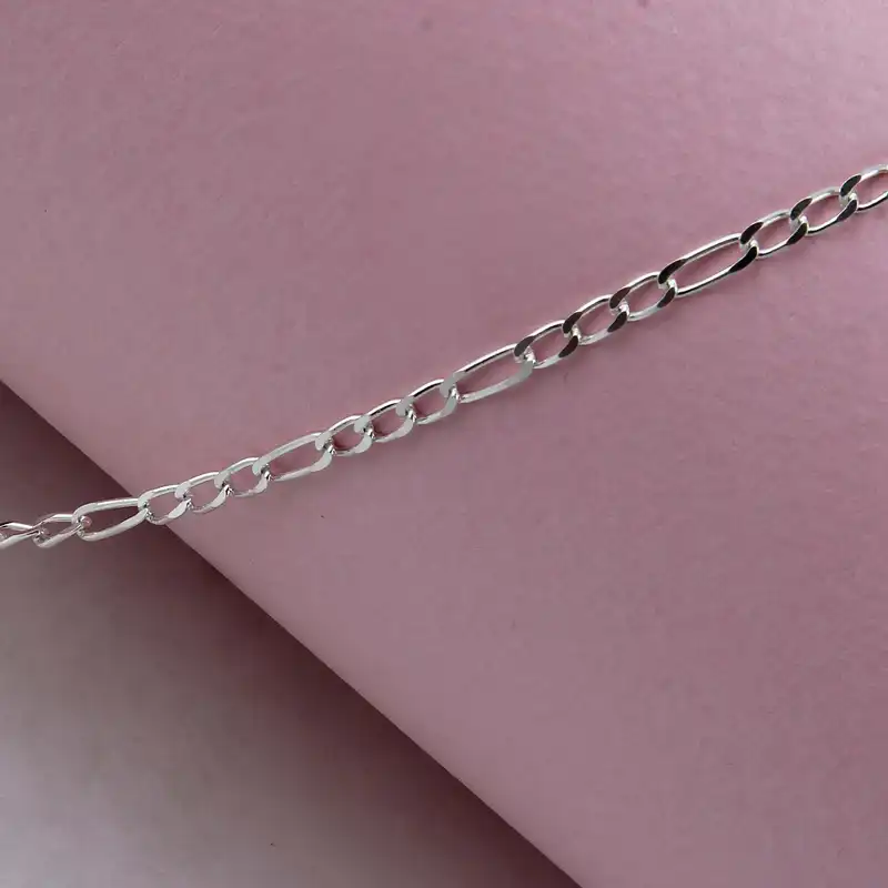 زنجیر نقره زنانه مدل ریزبافت ترک کد ZR_061