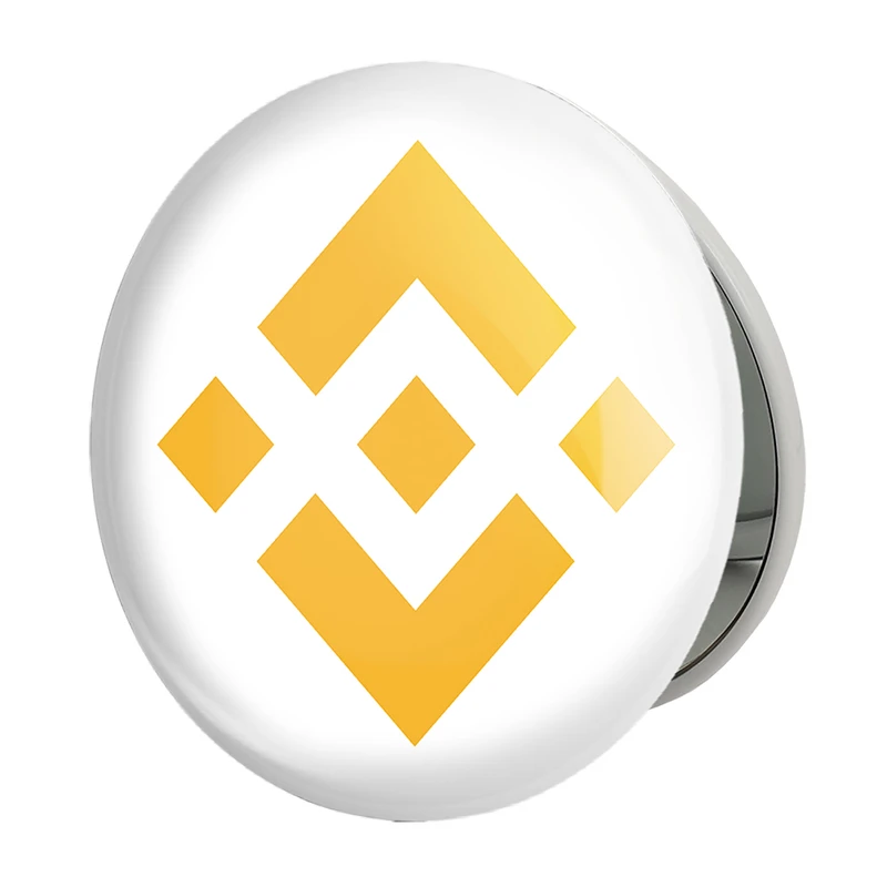 آینه جیبی خندالو طرح ارز دیجیتال بایننس کوین مدل تاشو کد 4054 