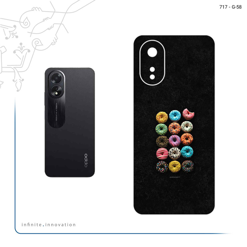 برچسب پوششی ماهوت مدل Doughnut مناسب برای گوشی موبایل اپو A38