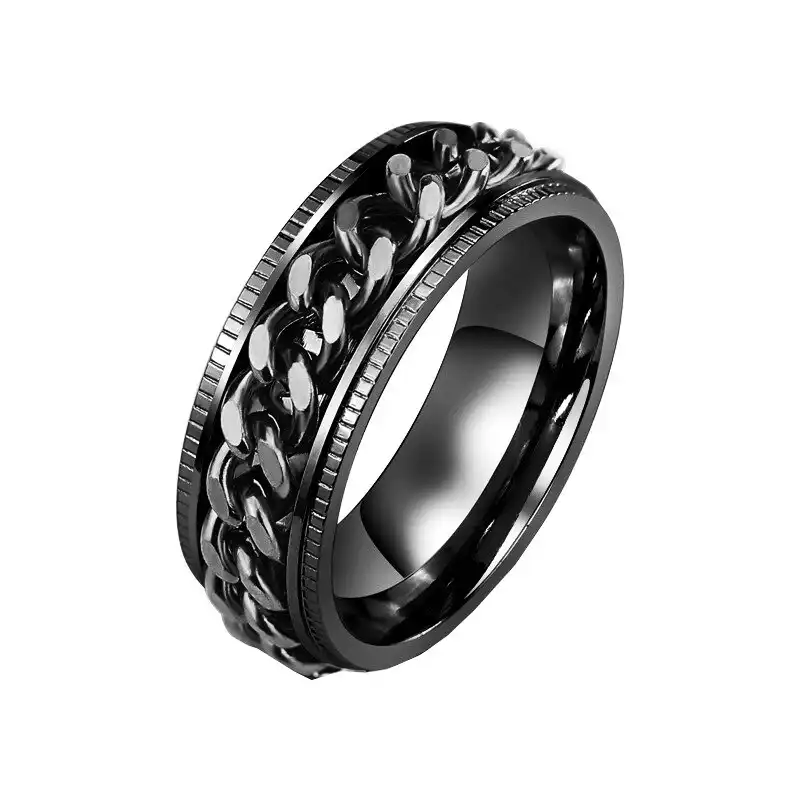 انگشتر مدل زنجیر چرخان 12131