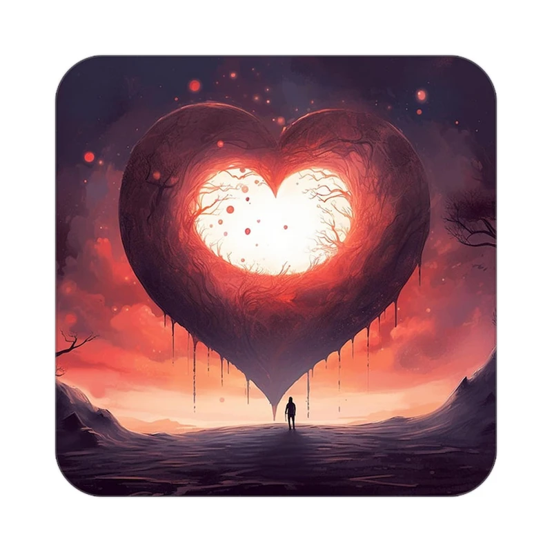 زیر لیوانی کاکتی مدل عاشقانه کد mp11393