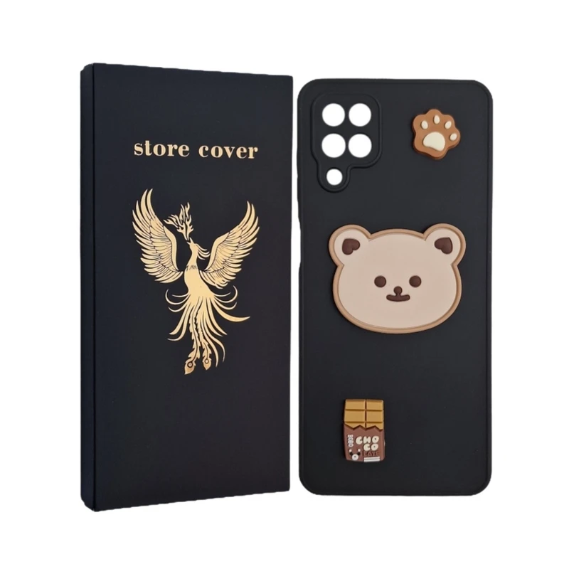 کاور استور کاور طرح عروسک برجسته مدل a12 مناسب برای گوشی موبایل سامسونگ Galaxy A12 / M12