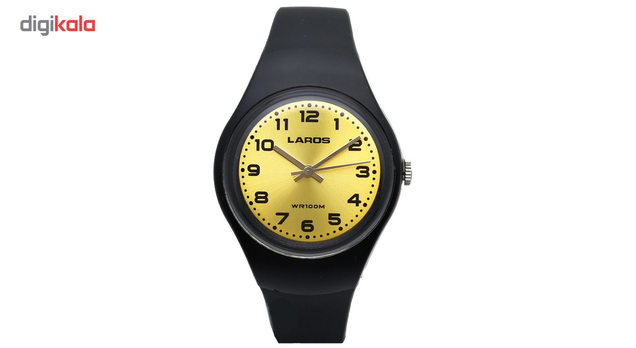 ساعت مچی عقربه ای لاروس مدل LC-A300-BlackGold