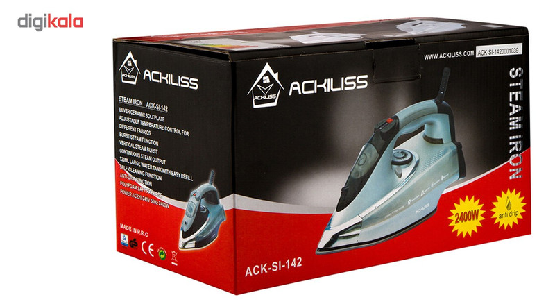 اتو بخار آکیلیس مدل ACK-SI-142 اتو بخار آکیلیس مدل ACK-SI-142