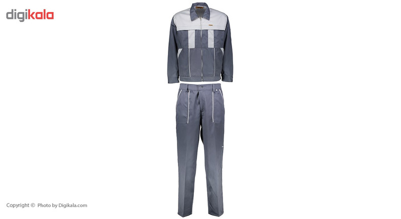 کاپشن و شلوار مهندسی تیک مک مدل طوسی خاکستری