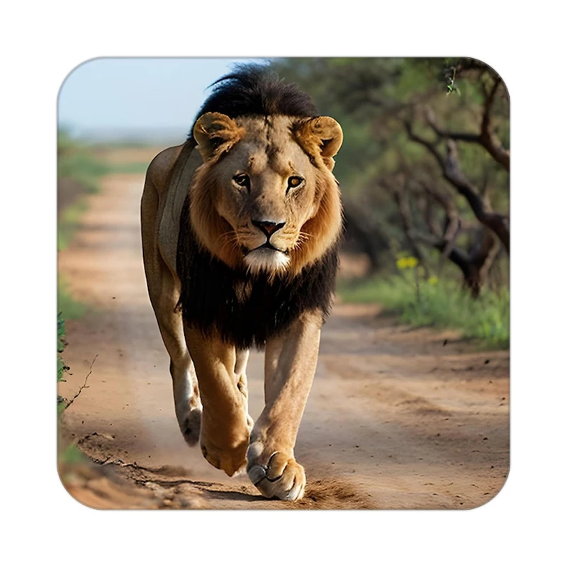 زیر لیوانی کاکتی طرح شیر مدل mp23728