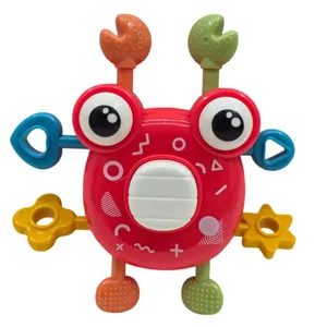 اسباب بازی ناب سل مدل خرچنگ کوکی دست ورزی جغجغه دار چشم متحرک ضد آب