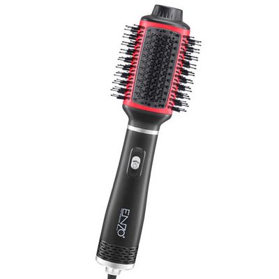 سشوار برس‌دار حالت‌دهنده انزو پروفیشینال مدل EN-4123 با توان 1500 وات، موتور DC، المنت سرامیکی، فناوری تولید یون، تنظیم دما یک حالته، تنظیم سرعت دو سرعته، چهار عملکرد حالت‌دهی مو، وزن 700 گرم