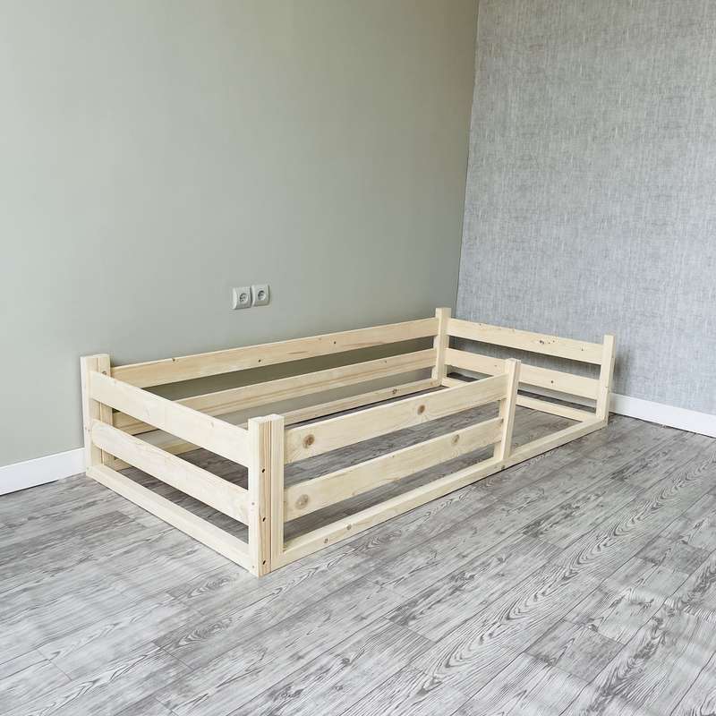 تخت خواب یک نفره روستیک دکور مدل Hj200 سایز 90x190 سانتی متر