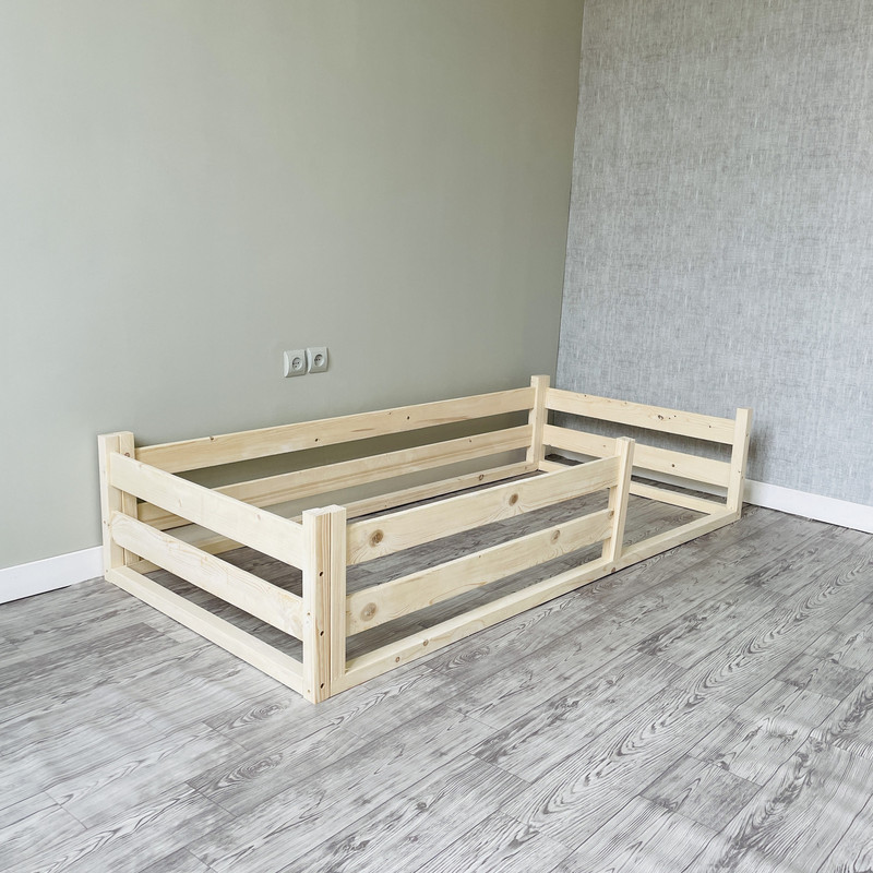 تخت خواب یک نفره روستیک دکور مدل Hj200 سایز 90x190 سانتی متر