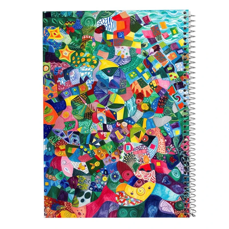 دفتر نقاشی 50 برگ مدوپد مدل اشکال فانتزی کد DF16081