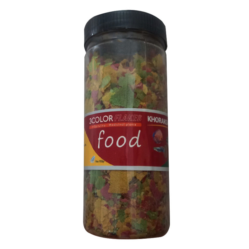 غذای ماهی خوراک سازان مدل اسپرولینا کد 11 وزن 100 گرم