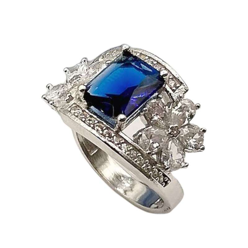 انگشتر نقره زنانه مدل فلاور کد 066 انگشتر نقره زنانه مدل فلاور کد 066