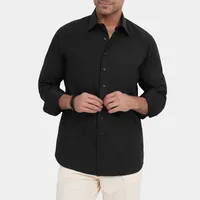 پیراهن آستین بلند یقه برگردان مردانه کروم مدل 2410146