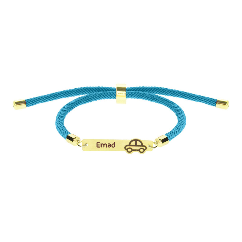 دستبند طلا 18 عیار بچگانه لیردا مدل اسم عماد 202010