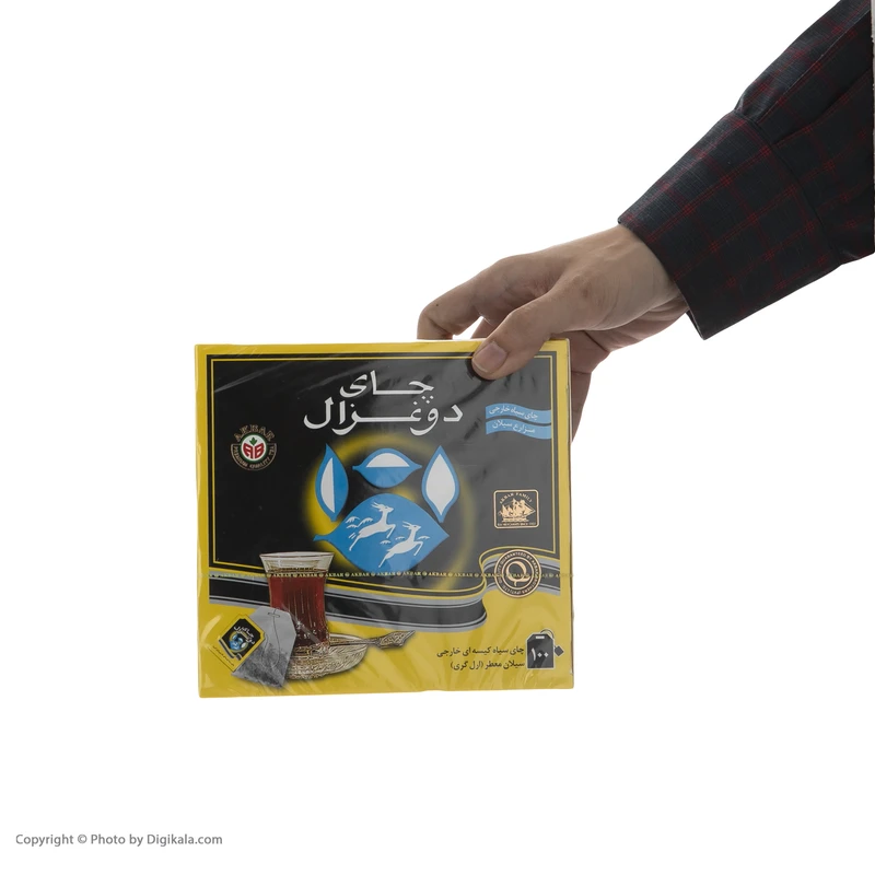 چای کیسه ای دو غزال مدل Earl Grey بسته 100 عددی عکس شماره 7