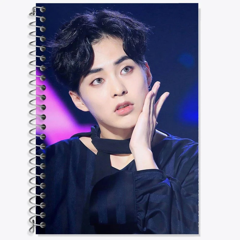 دفتر زبان 50 برگ خندالو مدل دو خط طرح شیومین گروه اکسو EXO کد 13513