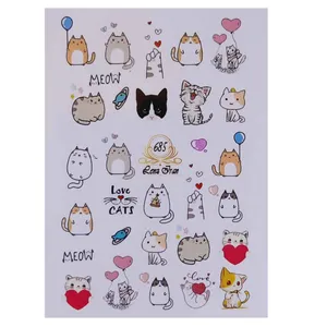 استیکر طراحی ناخن طرح گربه مدل g9