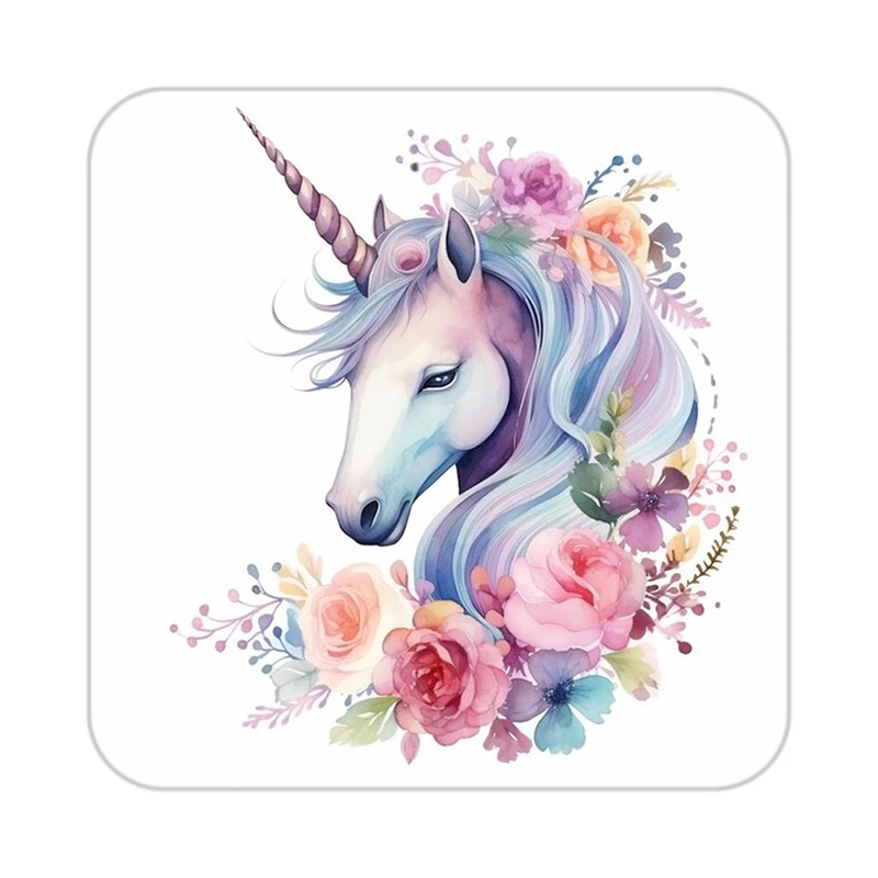 زیر لیوانی کاکتی طرح اسب تک شاخ و یونیکورن مدل mp32957