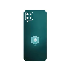 MAHOOT Minimal Cube icon Cover Sticker for Samsung Galaxy A12 Nacho