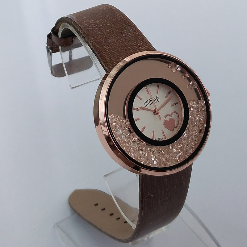 ساعت مچی عقربه ای دخترانه مدل دورشنی کد 420