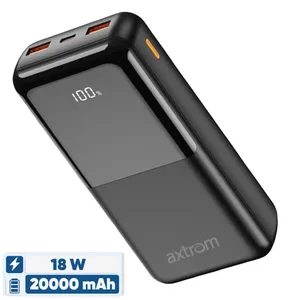 پاوربانک 18 وات اکستروم مدل APB20K22W-B ظرفیت 20000 میلی آمپر ساعت
