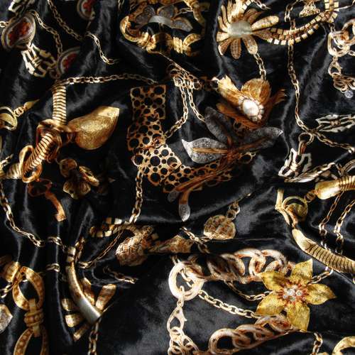 پارچه لباس مدل مخمل طرحدار