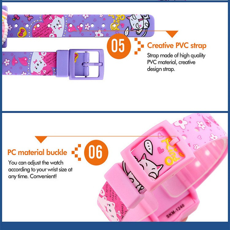 ساعت مچی دیجیتال دخترانه اسکمی مدل 1240