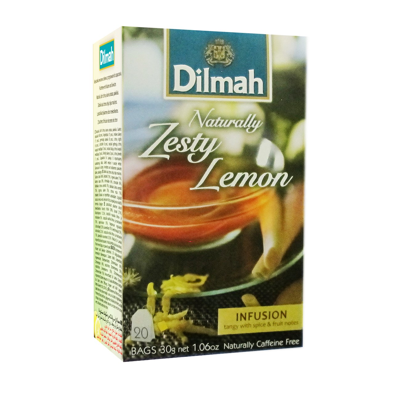 بسته دمنوش گیاهی دیلما مدل Naturally Zesty Lemon