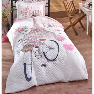 سرویس روتختی کلسی مدل Paris Love چهارفصل تک نفره 3 تکه