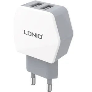 شارژر دیواری الدینیو مدل DL-AC61 همراه با کابل microUSB