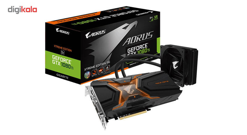 کارت گرافیک گیگابایت مدل AORUS GeForce GTX 1080 Ti Waterforce Xtreme Edition 11G Rev 1.0/1.1