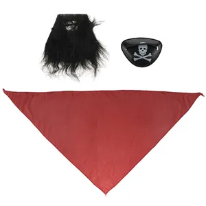 Pirate Beard And Scarf Costume