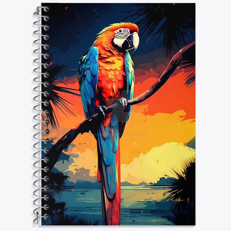 دفتر لغت 50 برگ خندالو طرح طوطی کد F2776