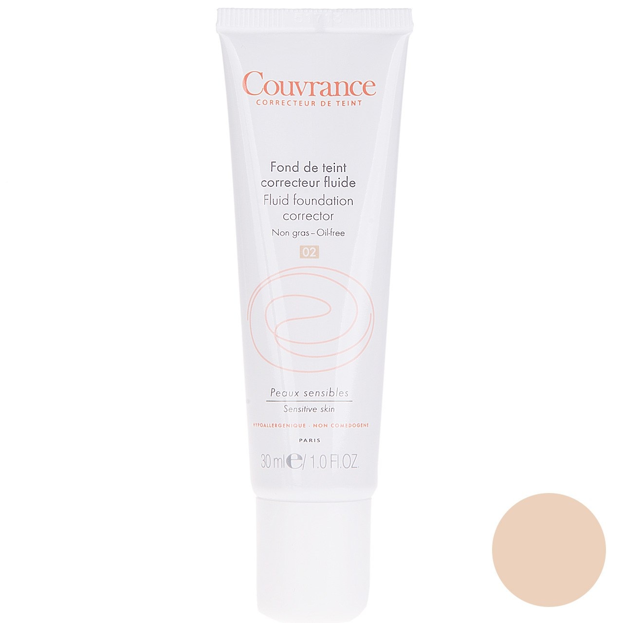 کرم پودر اون سری Courvrance مدل Natural شماره 02 حجم 30 میلی لیتر