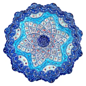 بشقاب میناکاری رستا طرح 173-15-102 قطر 20 سانتی متر