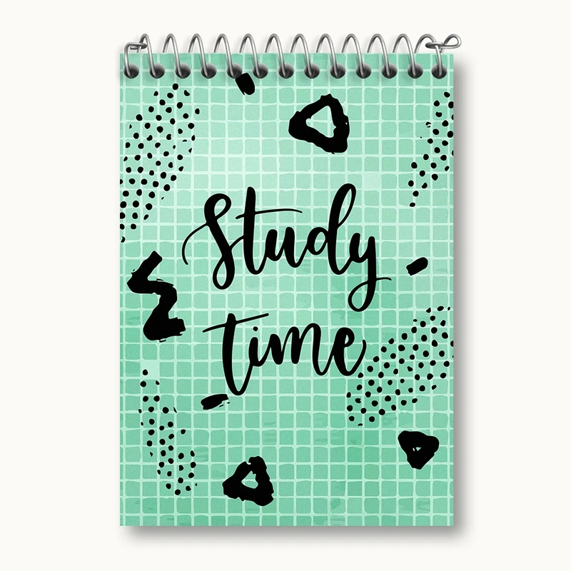دفتر یادداشت 50 برگ خندالو مدل Study Time کد N74