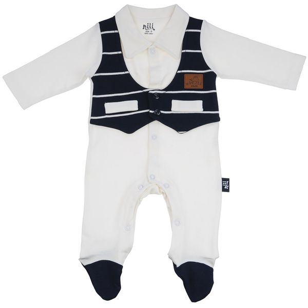 لباس سرهمی نیلی مدل Navy Blue Stripes لباس سرهمی نیلی مدل Navy Blue Stripes
