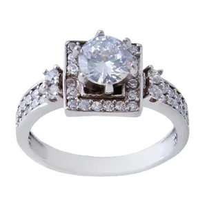  انگشتر نقره زنانه بازرگانی میلادی کد AWR_599