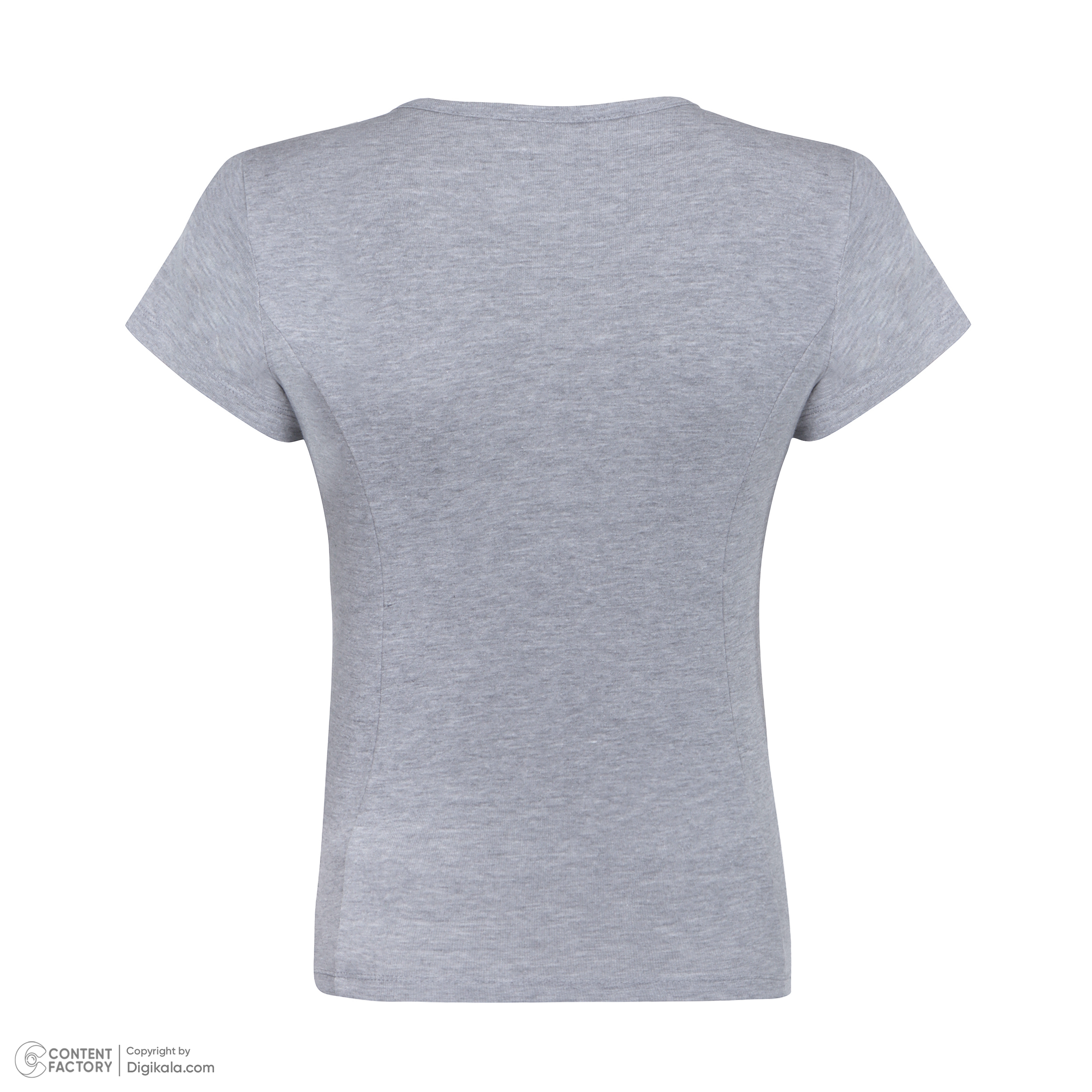 تی شرت آستین کوتاه زنانه پاتن جامه مدل فیانگو 131631020123440 رنگ طوسی -  - 4
