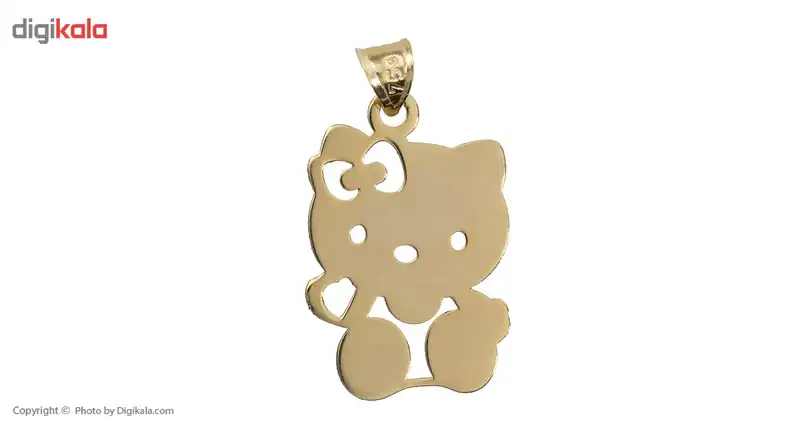 آویز گردنبند طلا 18 عیار زنانه رزا مدل N092