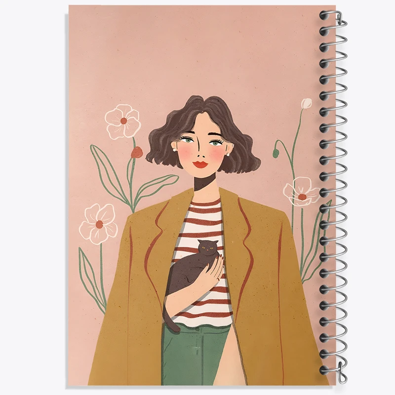 دفتر مشق 50 برگ خندالو طرح دخترانه کد N2999