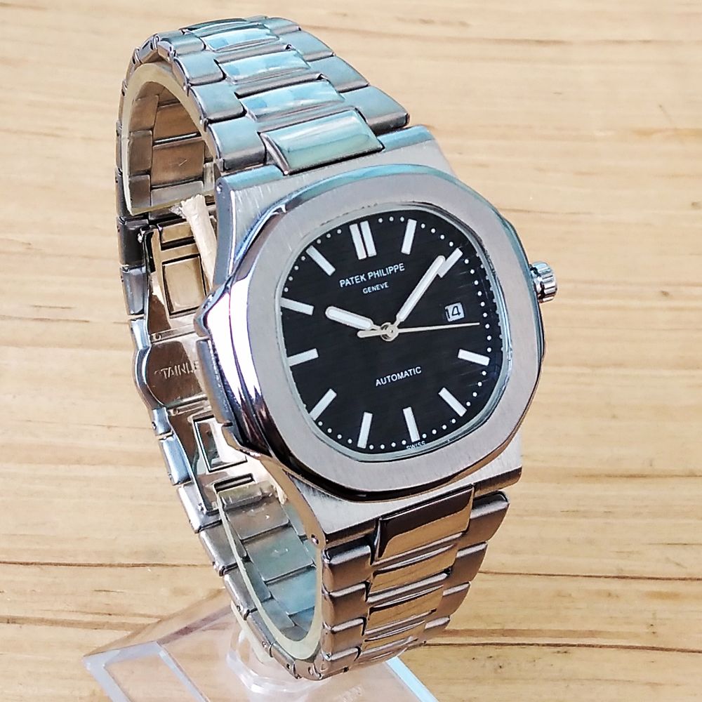ساعت مچی عقربه‌ای مردانه مدل ناتیلوس بندفلزی کد Patek Philippe NAUTILUS P8168B -  - 4