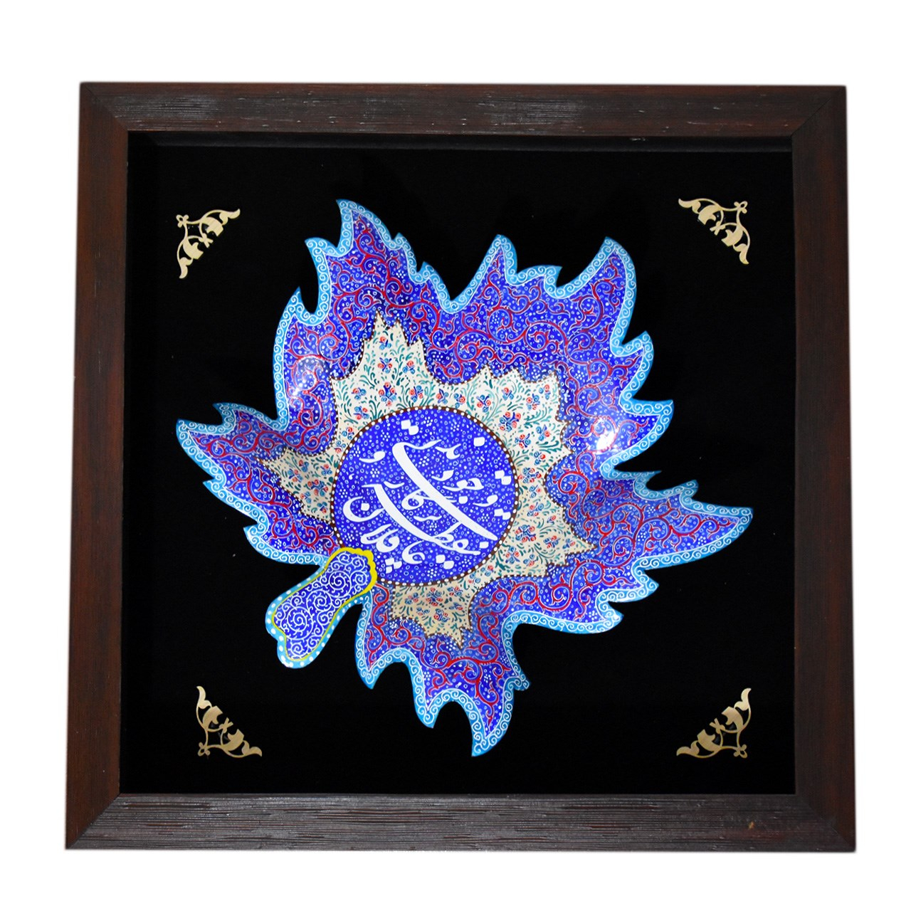 تابلو میناکاری سیدا طرح برگ کد MI09004